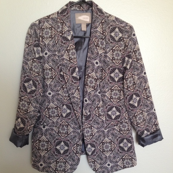 Forever 21 Contemp. Lavender/Grey Medallion Blazer