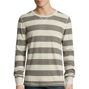 Mens long sleeved stripe thermal NWT