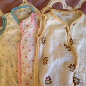 3 Aden and Anais Muslin Sleep sacks