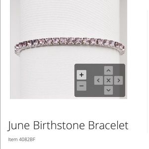 EUC Swarovski June Birthstone Bracelet