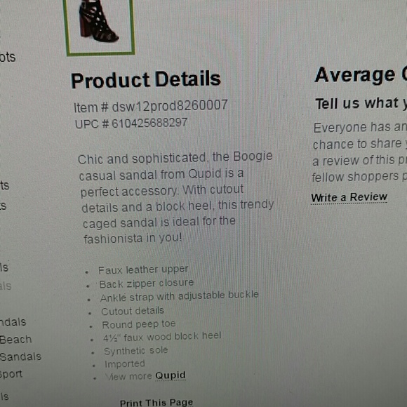 Cutout block heel sandal - Picture 4 of 4