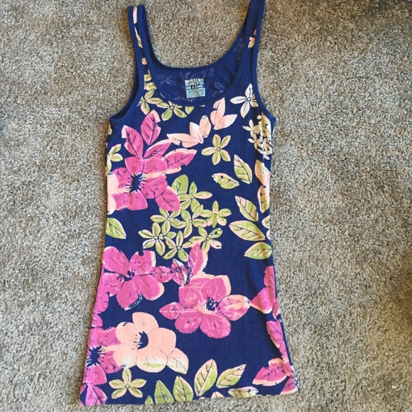 Mossimo Long & Lean floral tank