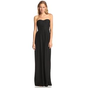 Parker Bayou Silk Strapless Evening Maxi Gown NWT