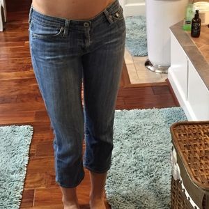 AG. The Capri. Light wash Capri jeans