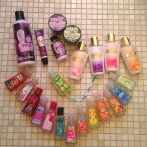 Lotion and bath and body works bundle