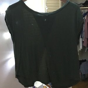 Forever 21 hunter green shirt (Open slit in back)