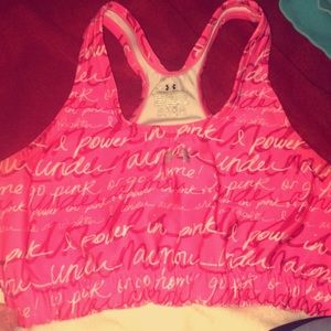 Under armour breast cancer sports bra