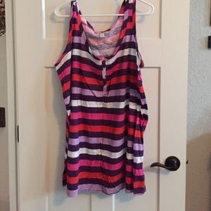 Cotton striped tank