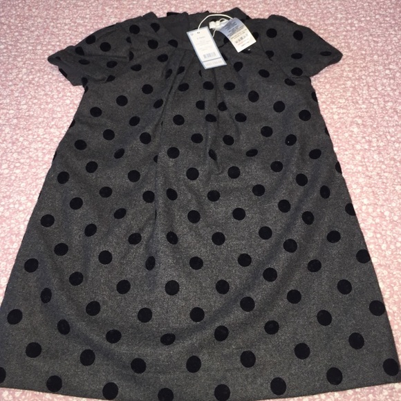 Jacadi grey dress with dots!