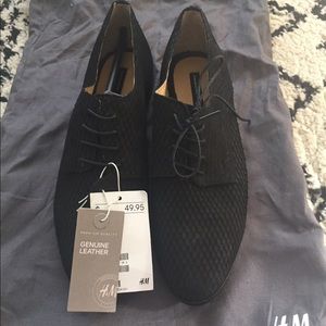 BNWT Genuine Suede Leather Oxfords - Never Worn