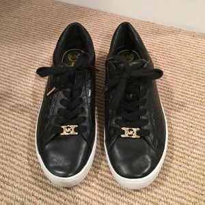 Black Michael Kors Sneakers with White Platform