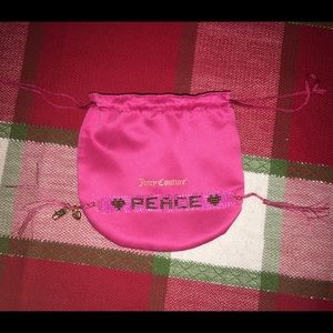 Juicy Couture beaded peace bracelet!