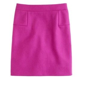 J Crew Pink Wool Skirt
