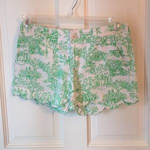 Lilly Pulitzer scalloped shorts