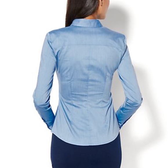 NY&Co. 7th Ave Design Studio Madison Stretch Shirt - Picture 4 of 4