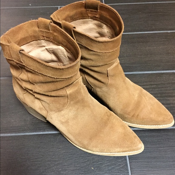 Tan booties