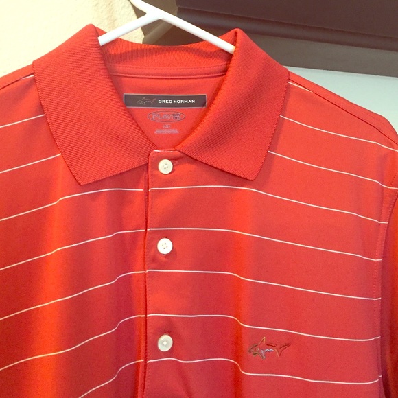Greg Norman, men's play dry polo, size M,