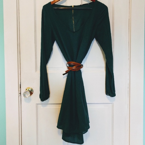 Dark green dress