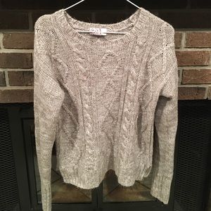 SO gray knit sweater