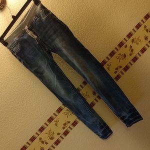 KNIT WAIST DENIM JEGGINGS