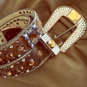 Nocona rhinestone belt! Great condition!