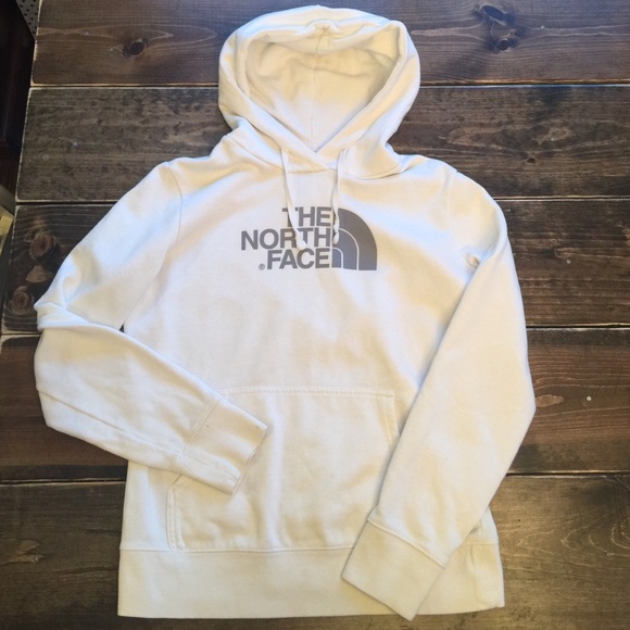White North Face sweatshirt
