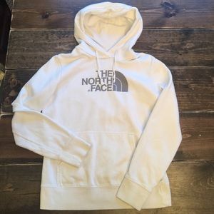 White North Face sweatshirt