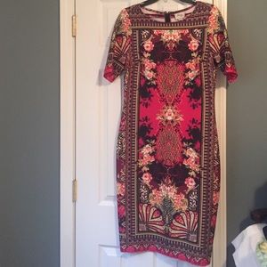 NWT midi abstract dress by Beige for ECI size M