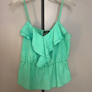 Real Tank Top with Front Ruffles