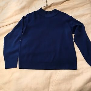 Royal blue acrylic sweater