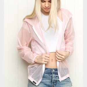 Brandy Melville Pink Scar Windbreaker