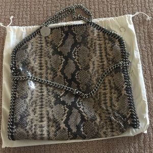 Stella McCartney Snake Embossed Fold over Tote