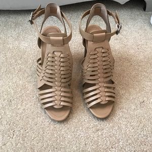Steven Madden sandrina tan leather heels size 7