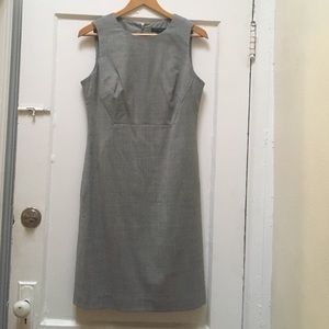 Grey wool banana republic shift dress, size 6