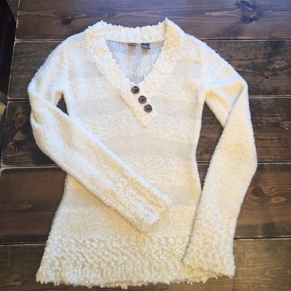 Cream BKE knot sweater