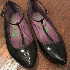 Black Patent Blowfish Flats