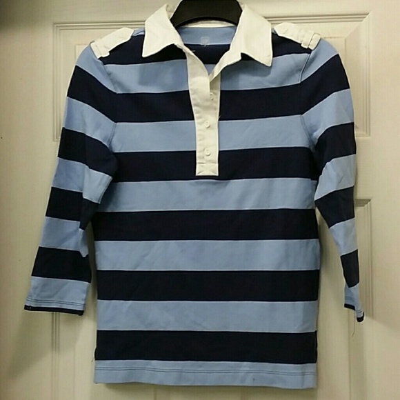 Rugby stripe polo shirt