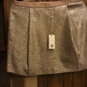 Beautiful Tory Burch Skirt NWT. The Color is Gold