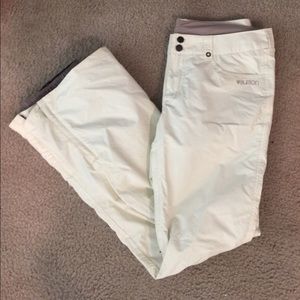 Burton Snowboard Pants. The White collection.