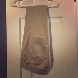 Khaki High Waisted Jeggings