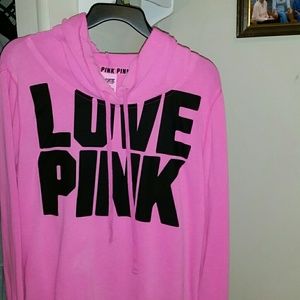 VS PINK hot pink hoodie