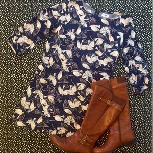 {Old Navy} Navy Bird Print Shift Dress