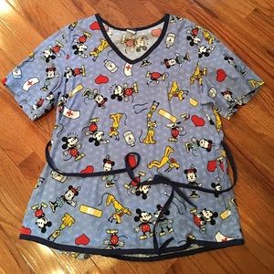 Disney scrub top