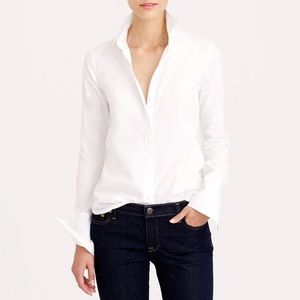 J Crew white button down