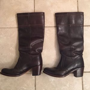 Dark Brown Frye Boots