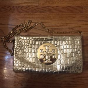 Tory Burch gold purse