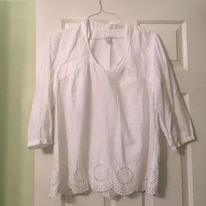 J. Crew white tunic