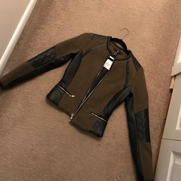 H&M leather detail jacket! Brand new with tags!
