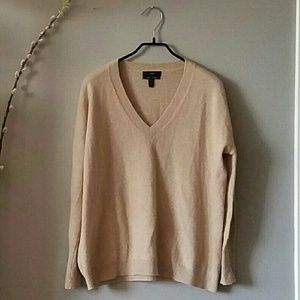 J.Crew Italian Cashmere Boyfriend V-Neck Sweater