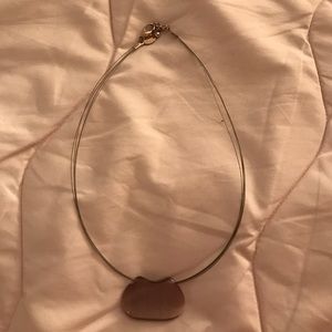 Purple/Greyish pendant necklace